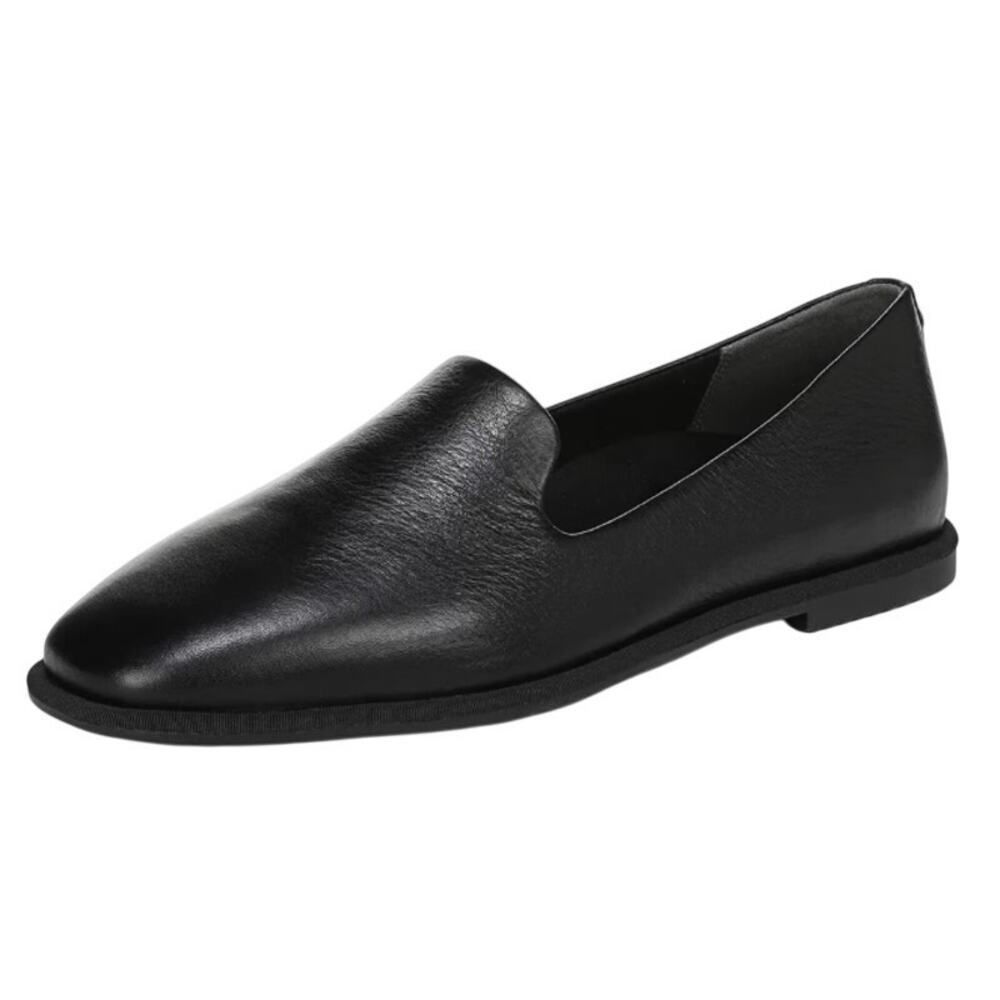 Vionic Womens Willa 2.0 Loafers US 8 Wide EU 38.5 Black Leather NWOB